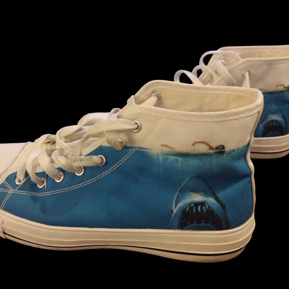 Shark Design High-Top Sneakers